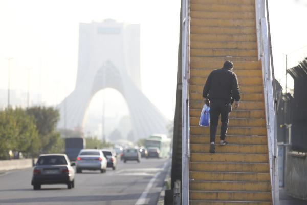 آخرین وضعیت آلودگی هوای تهران در هفتمین روز زمستان 1401 آخرین شرایط آلودگی هوای تهران در هفتمین روز زمستان 1401
